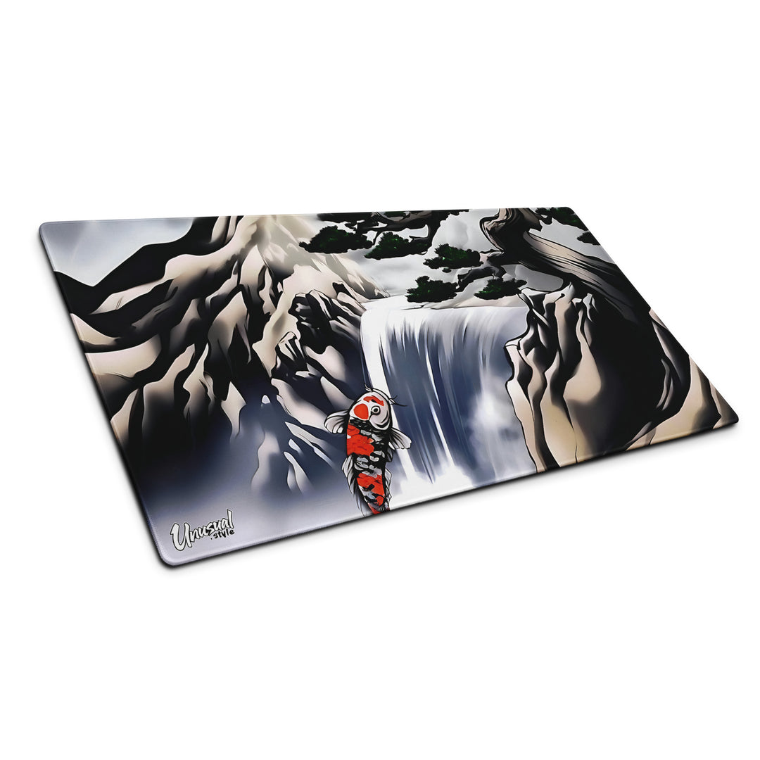 Folklore Gaming Pad - Koi Against The Waterfall