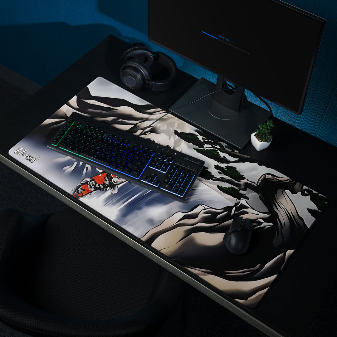 Gaming Pad XL - Koi Against The Waterfall