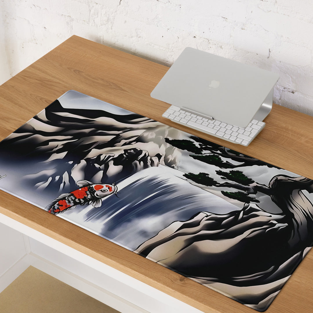 Gaming Pad XL - Koi Against The Waterfall
